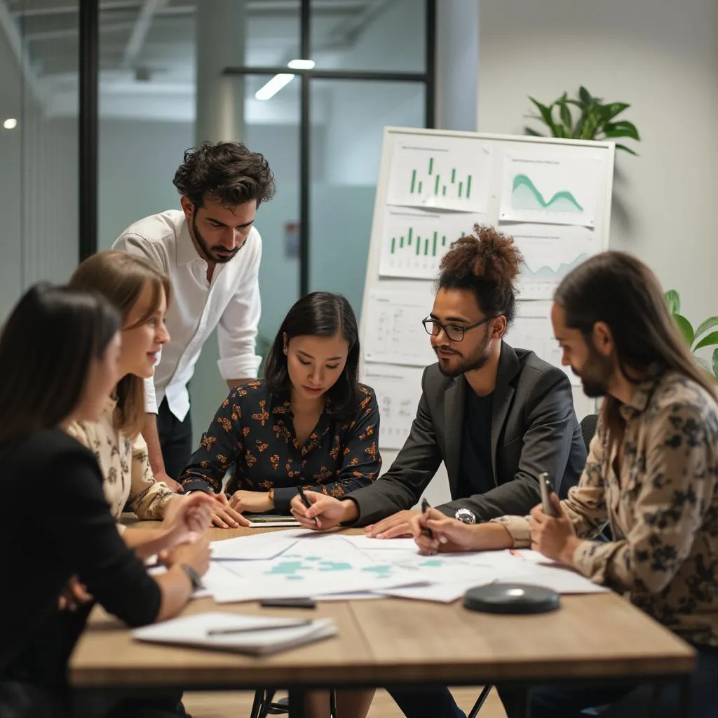 Equipo FinanzasCol en reunión estratégica