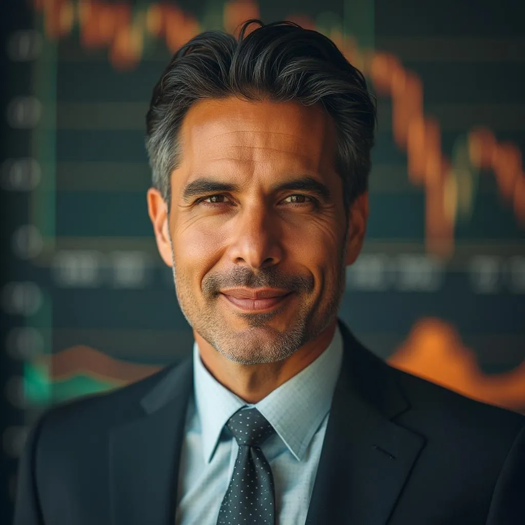 Retrato profesional de Mateo Rojas, Jefe de Estrategia Financiera